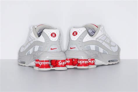 supreme x shox white